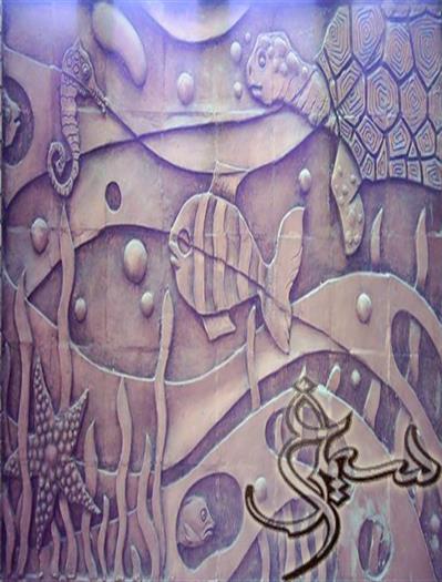 نقش برجسته سفال کوبیسم_کاشان,اصفهان