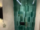 دورة مياه للضيوف ببلاط بيكيت أخضر زمردي (4)