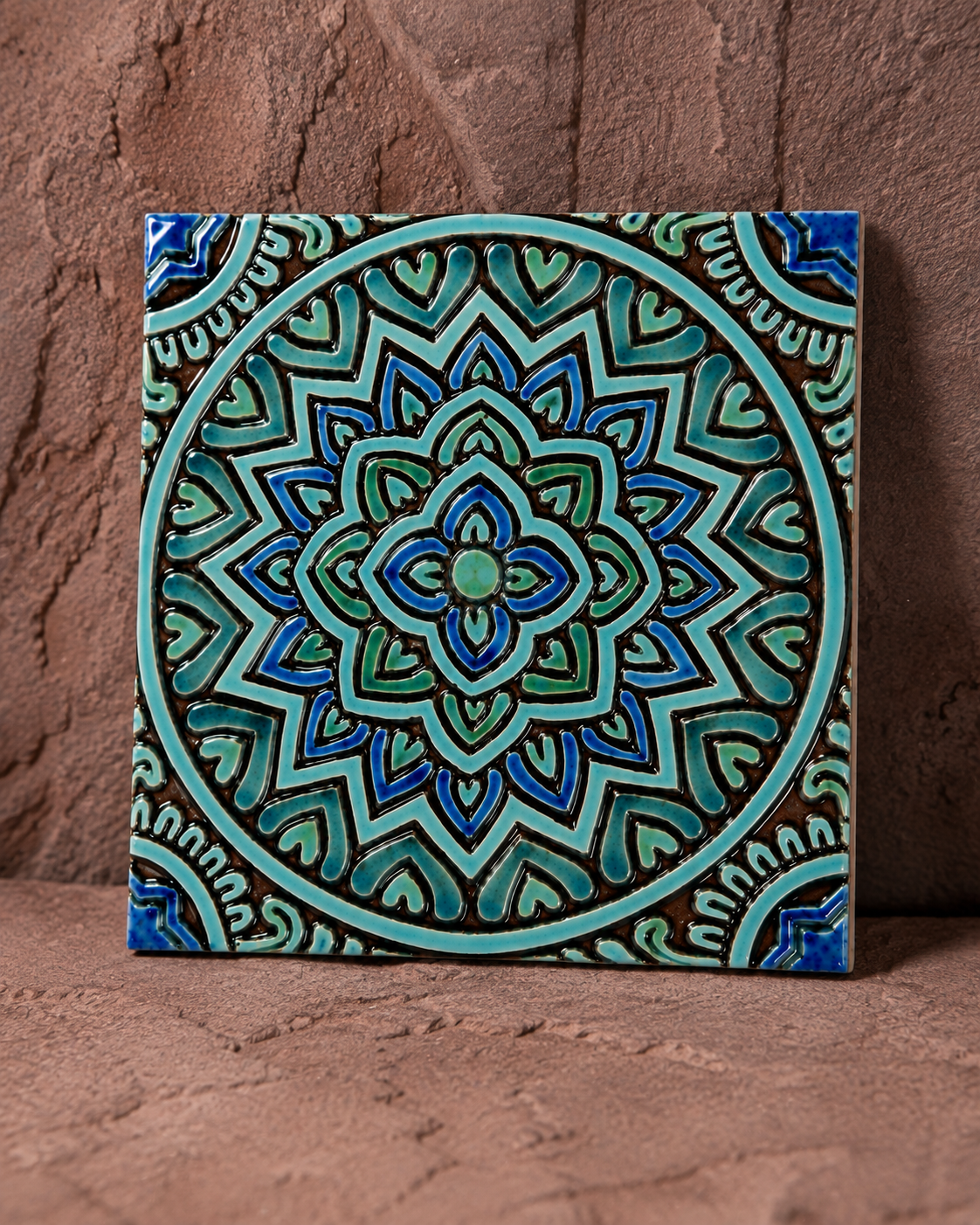 کاشی سرامیکی دست‌ساز هفت رنگ